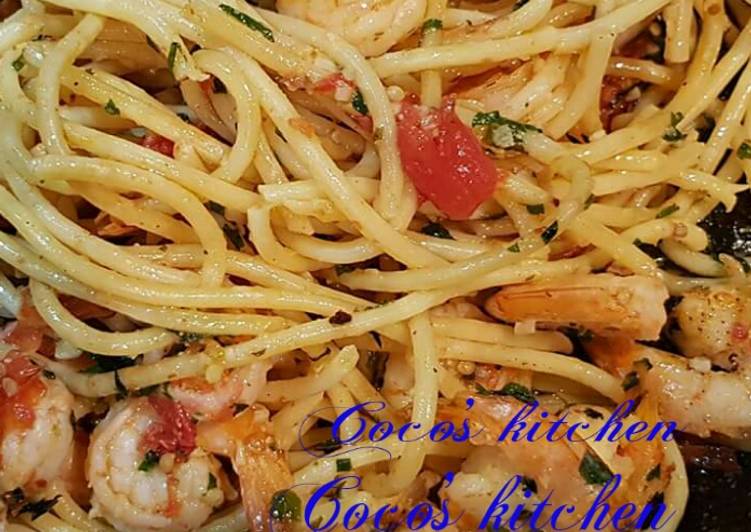 Shrimp and Spaghetti