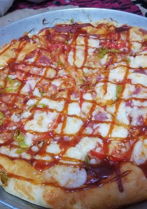 صورة لوصفة بيتزا دورين 😍😋