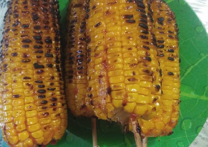 Resep Jagung Bakar Pedas Manis Bawang Oleh Chendera Ria Lim Cookpad 8720