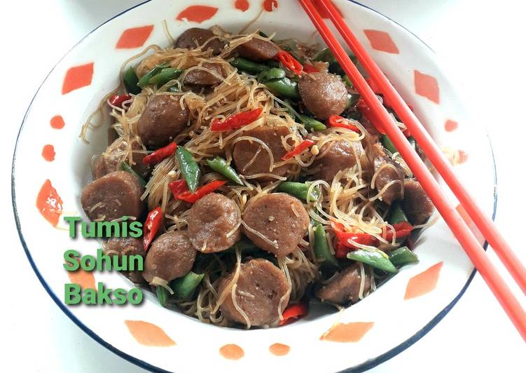 Resep Tumis Sohun Bakso, Sempurna