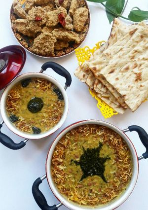 عکسی از دستور آش ترخینه (استان کرمانشاه)