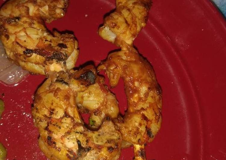 Recipe of Speedy Scain's grilled shrimp with a kick