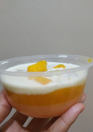 Foto resep Manggo cheese puding