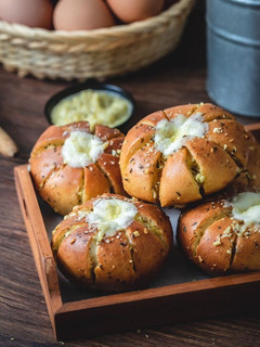 Foto resep Korean Garlic Butter Bread with cream cheese
