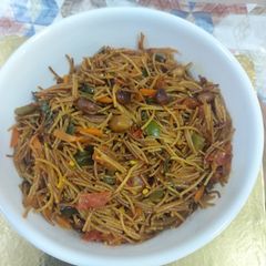 A picture of Namkeen Vermicelli -without onion and garlic.