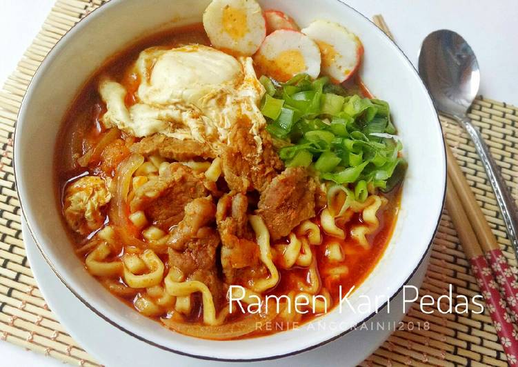 Bahan Ramen Kari Pedas | Langkah Membuat Ramen Kari Pedas Yang Lezat