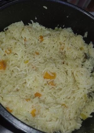 صورة لوصفة أرز بالزبدة و جزر