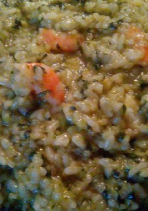 Foto principal de Risotto de Espinacas y Gambas en Monsieur plus
