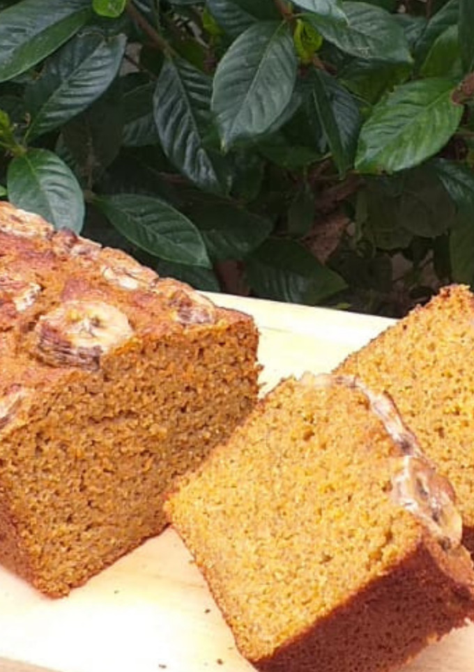 Una foto de Budín integral de banana y zanahoria