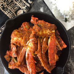 A picture of Kakrar Jhal/Bengali style Crab.