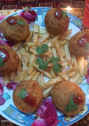 A picture of Potato cheese balls.