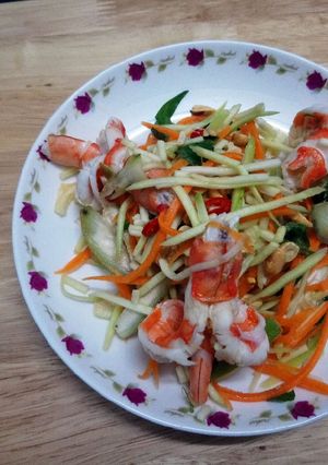 Hình của món Gỏi xoài.