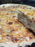 Tarta de queso y cebolla