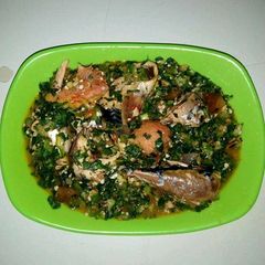 A picture of Oil less Okro Soup by Ogechukwu Mbanugo.