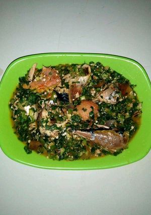 A picture of Oil less Okro Soup by Ogechukwu Mbanugo.