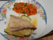 Una foto de mero al horno