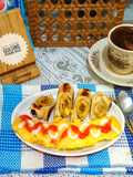 Roti Bakar Gulung Pisang Keju