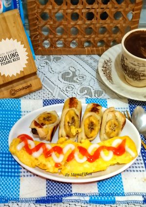 Foto resep Roti Bakar Gulung Pisang Keju