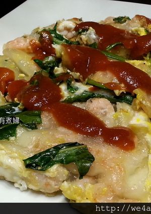 蝦仁煎（含沾醬）。 的食譜成品照片