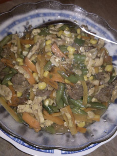 Foto resep Tumis sayur+daging sehat