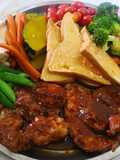 สเต็กถาด ซอสBBQ