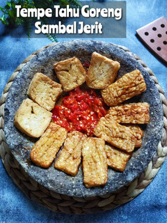 Foto resep Tempe Tahu Goreng Sambal Jerit