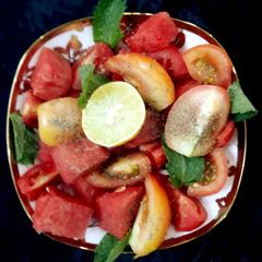 A picture of Watermelon Salad.