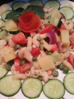 A picture of Macaroni salad.