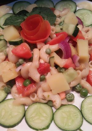 A picture of Macaroni salad.
