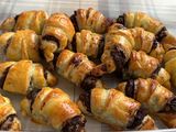 Cruasanes de chocolate negro