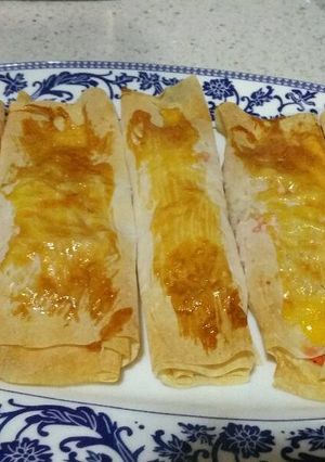 Una foto de Rollitos crujientes de salmón thermomix