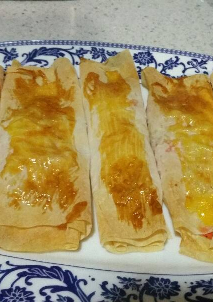 Una foto de Rollitos crujientes de salmón thermomix