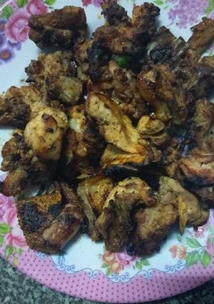 Hình của món Cách làm Gà ta nướng sa tế.