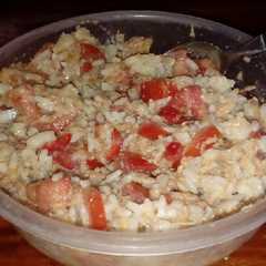 Una foto de Ensalada de arroz y atún