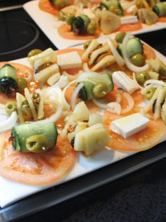 Una foto de Ensalada de pinchos