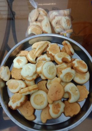 Hình của món Bánh bông lan hình thú.