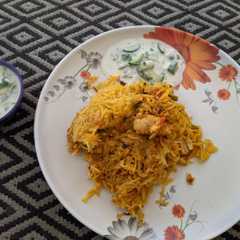 A picture of Homemade Biryani.