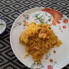 A picture of Homemade Biryani.