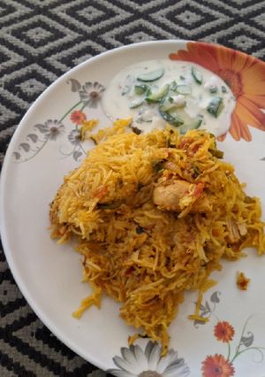 A picture of Homemade Biryani.
