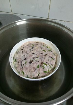 Hình của món Thịt chưng mắm ruốc.