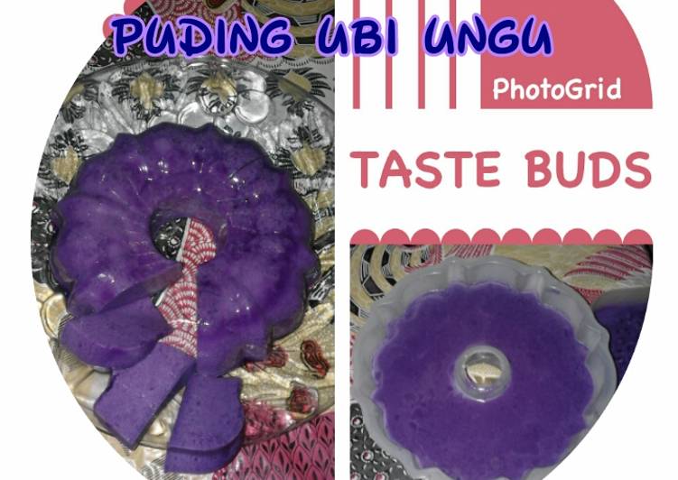 Bagaimana Menyiapkan Puding ubi ungu Anti Gagal