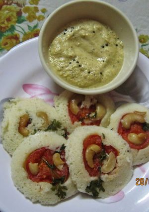 A picture of Rava idli.
