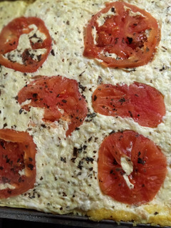 Una foto de Tarta caprese sin harina en flip