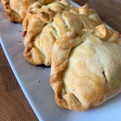 A picture of Cornish pasties.