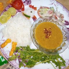 A picture of Simple daal chawal.