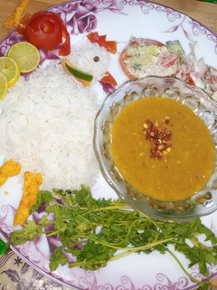 A picture of Simple daal chawal.