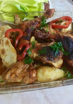 صورة لوصفة صينية دجاج مشوي بالفرن