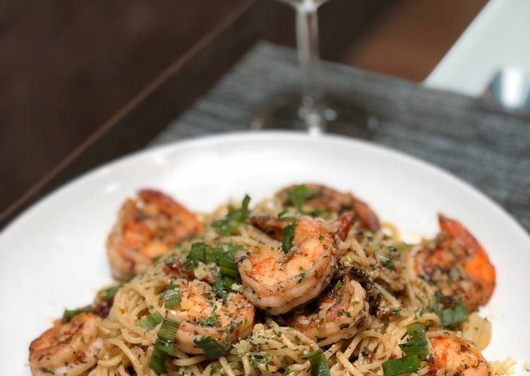 Resep Garlic Butter Shrimp Scampi with Pasta Anti Gagal