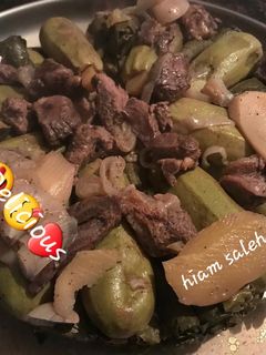 صورة لوصفة ورق عنب وكوسى🥒 مع لحمة موزات🥩