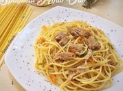 Gambar spageti tuna